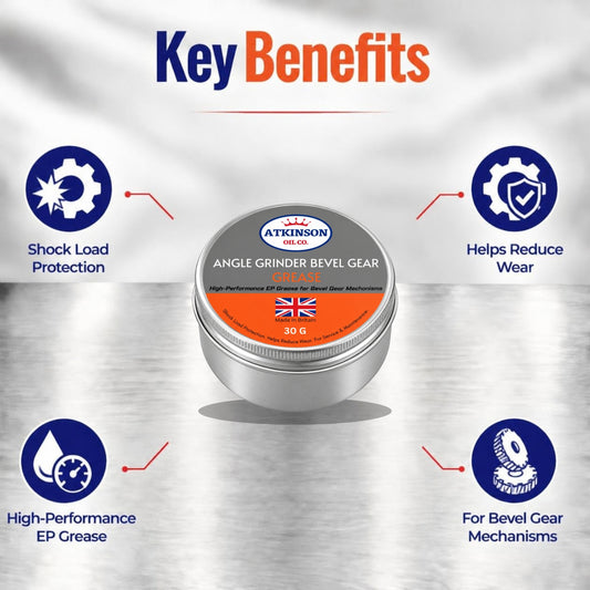 Atkinson Oil Co. Angle Grinder Bevel Gear Grease 30g – key benefits