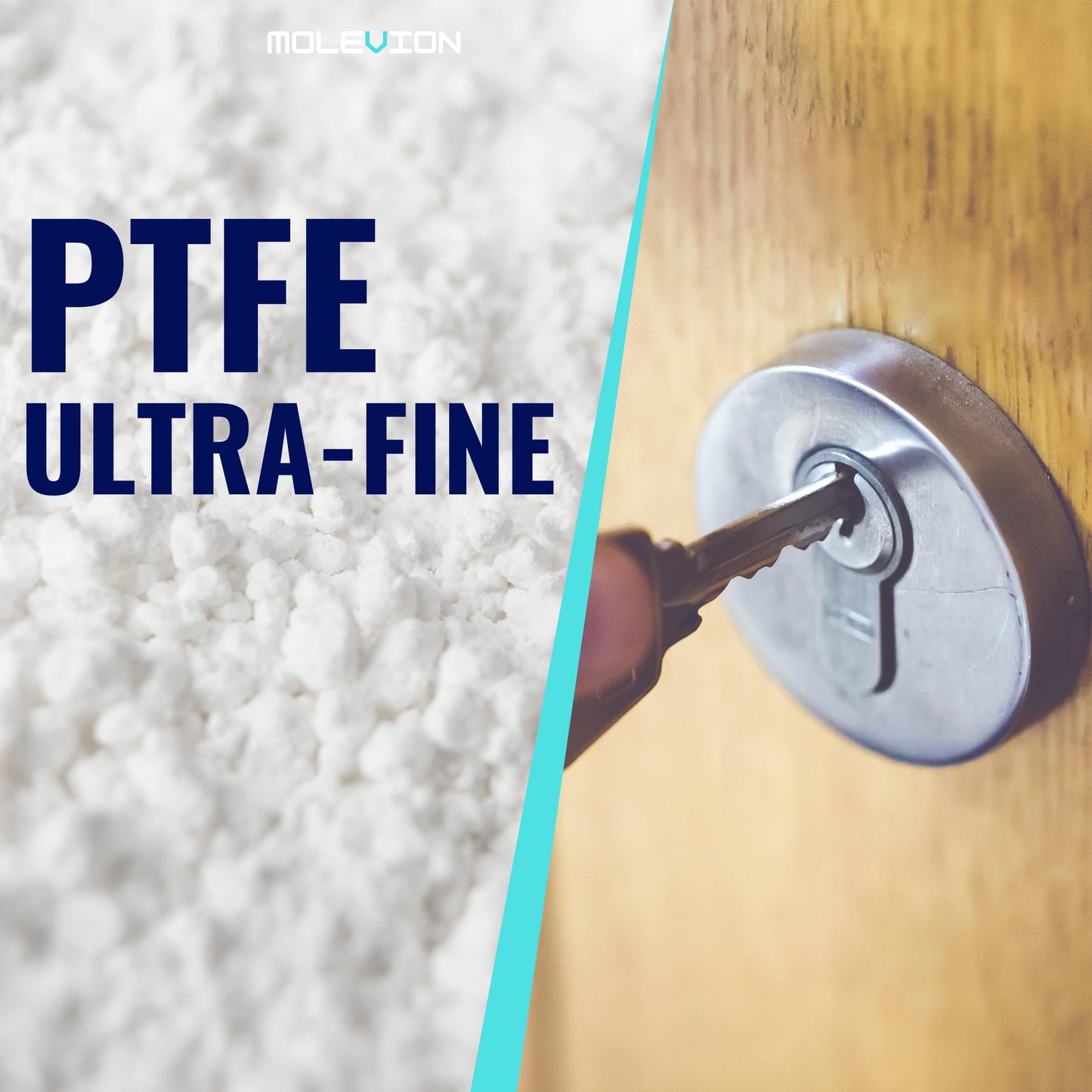 Molevion Rheon PTFE 3 Micron Dry Lubricant Powder – Premium Chain Wax & Lubricant Additive for Chains, Bearings & Precision (Low PFOA)