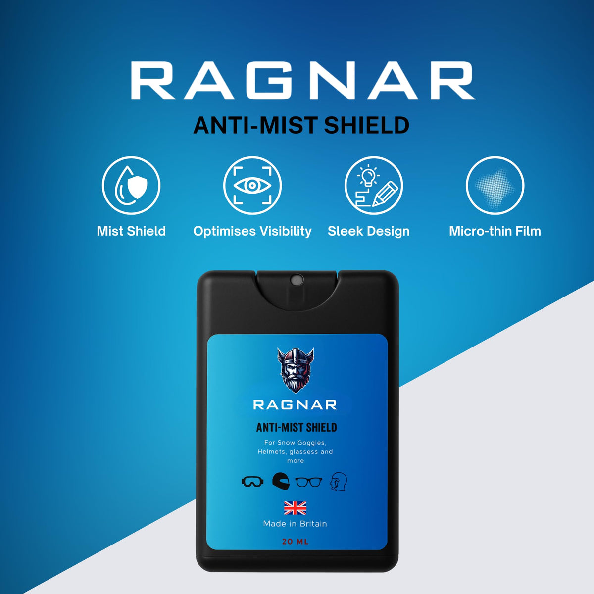 Ragnar Anti-Mist Shield Premium Anti-Fog Spray - 20ml
