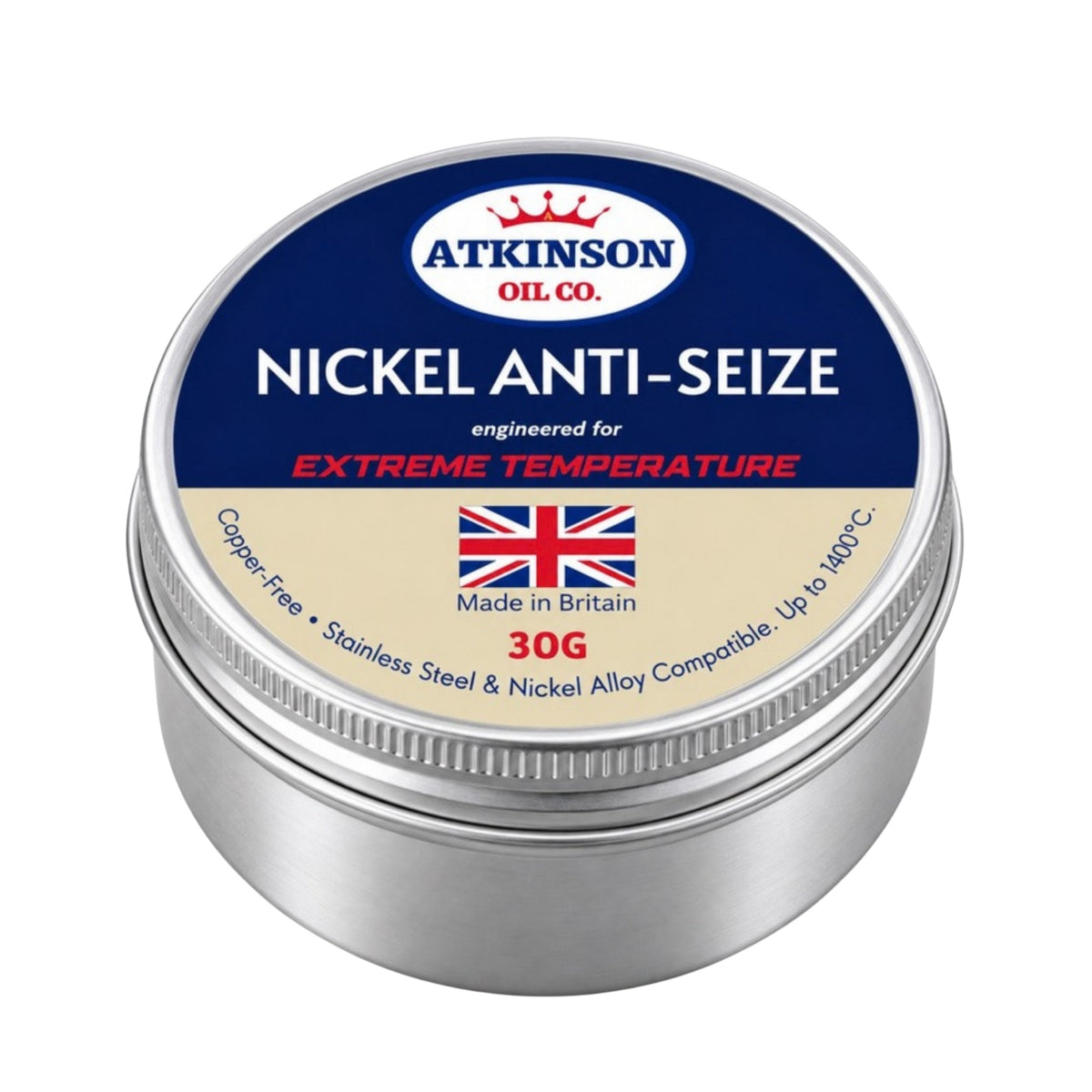Atkinson Oil Co. Nickel Anti-Seize 30g tin