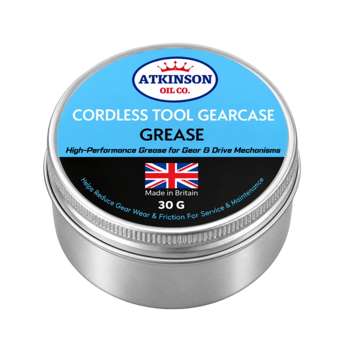 Atkinson Oil Co. Cordless Tool Gearcase Grease 30g – tin