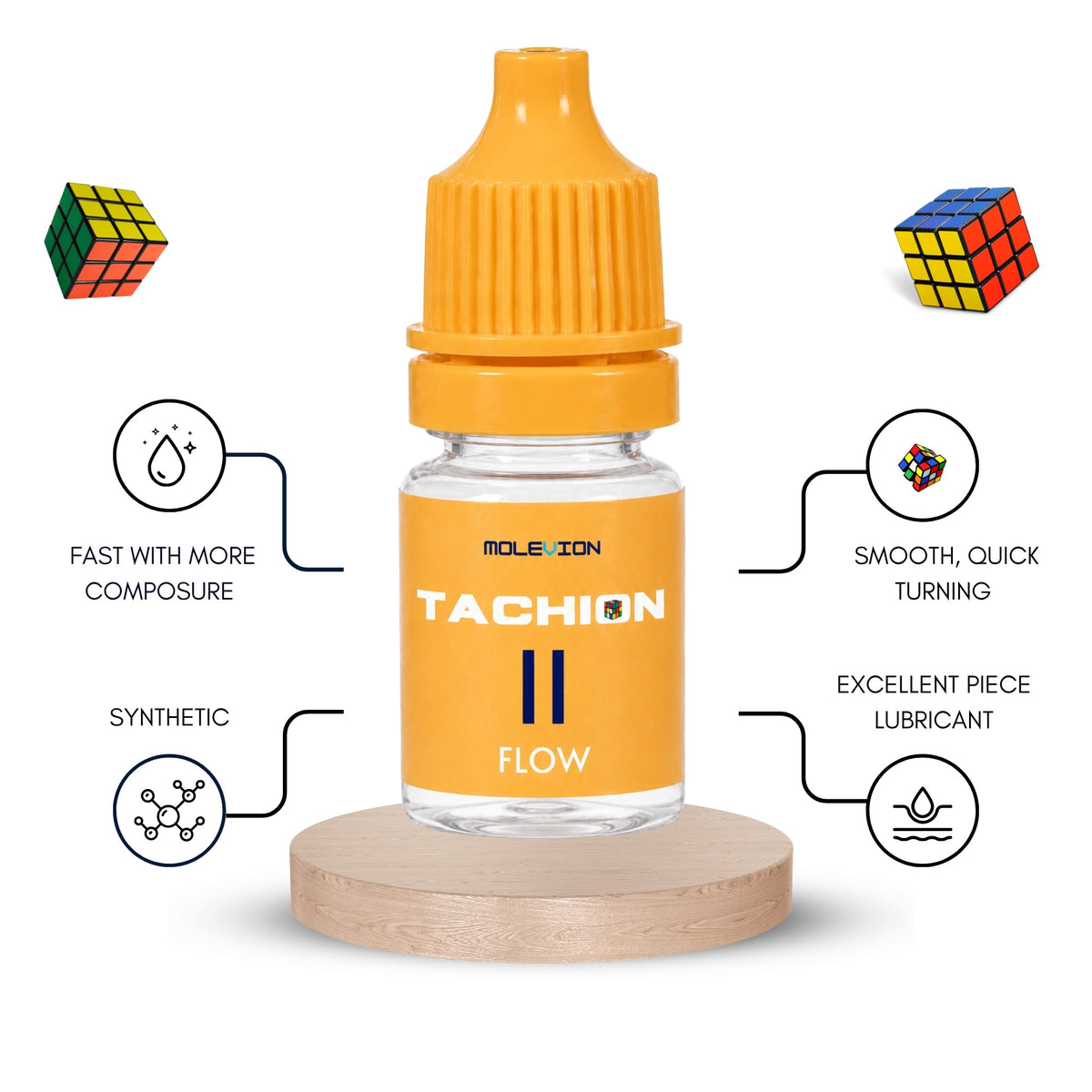 Molevion Tachion II Flow Speed Cube Lubricant 5ml – key features