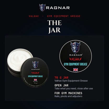 Ragnar Valhax Gym Equipment Grease 70 g – jar and lid