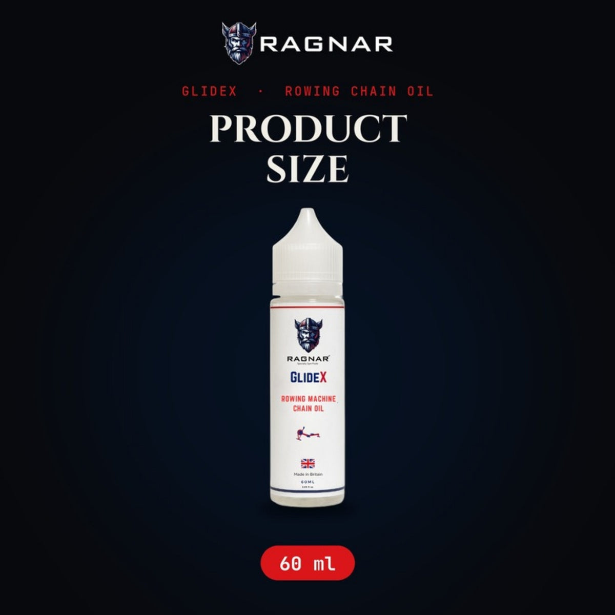 Ragnar GlideX Rowing Machine Chain Oil 60 ml – size