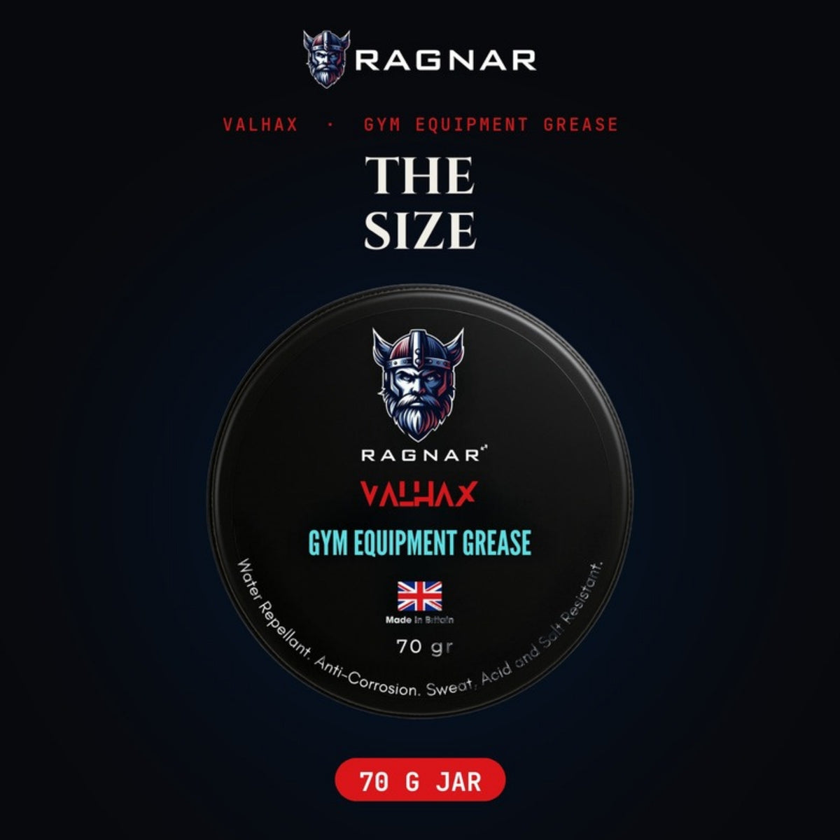 Ragnar Valhax Gym Equipment Grease 70 g – size
