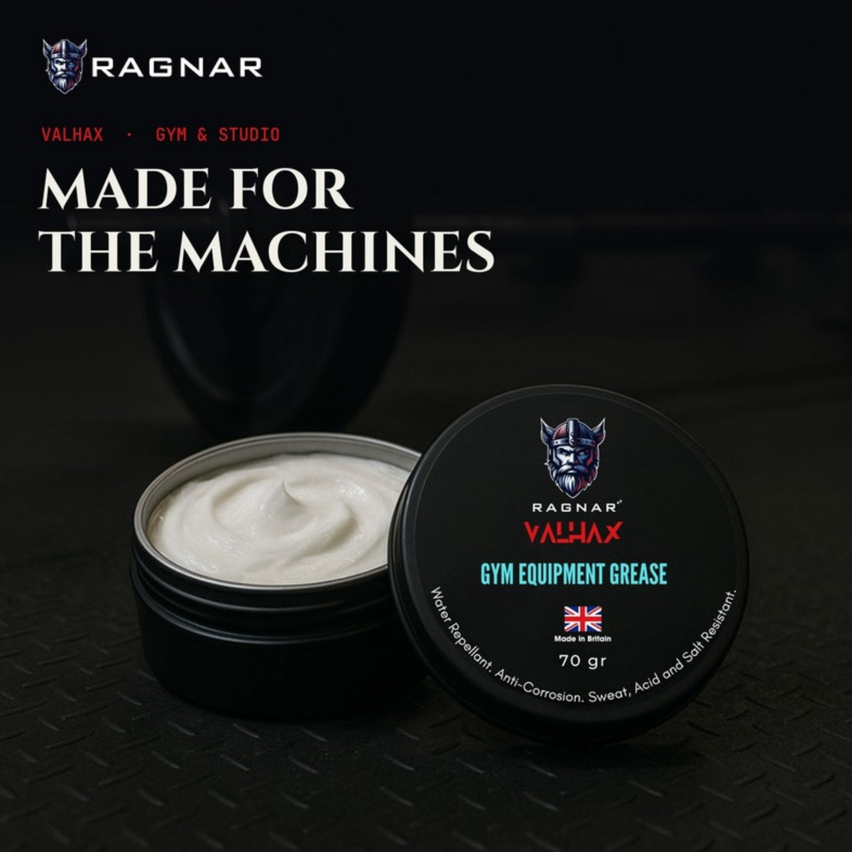 Ragnar Valhax Gym Equipment Grease 70 g – in use