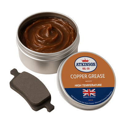 Atkinson Oil Co. Premium Copper Grease High-Temperature Anti-Seize Compound - 100g