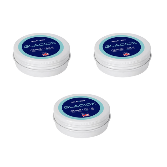 Molevion Glaciox Cerium Oxide Polishing Powder Bundle 30 g x3