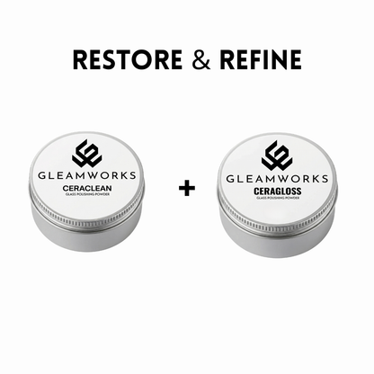 GleamWorks 2-Stage Cerium Oxide Glass Restoration System - 30g