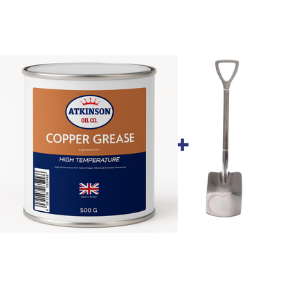 Atkinson Oil Co. Premium Copper Grease High-Temperature Anti-Seize Compound - 500g
