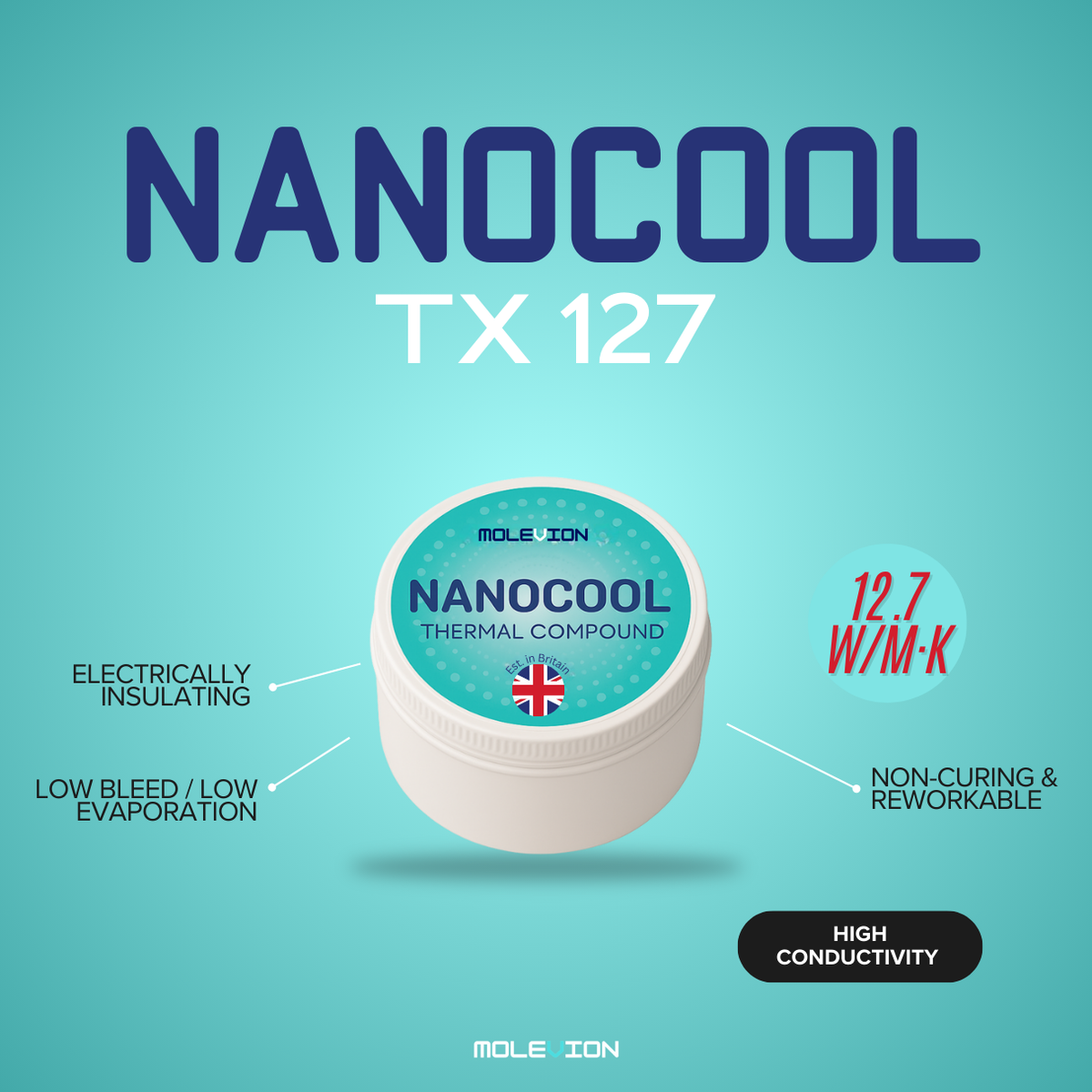Molevion NanoCool TX 127 Thermal Paste 10 g
