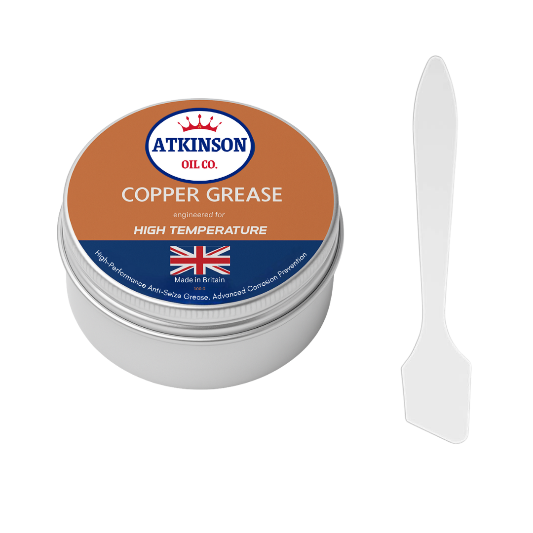 Atkinson Oil Co. Premium Copper Grease High-Temperature Anti-Seize Compound - 100g
