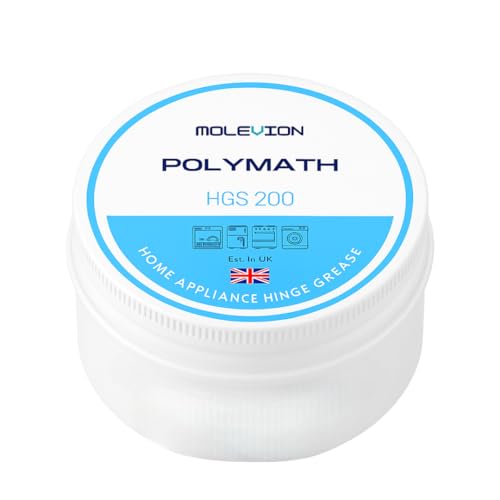 Molevion Polymath HGS 200 Food Grade Appliance Hinge Grease - 20g Non-Toxic Lubricant for Quiet Oven, Fridge, Dishwasher & Washing Machine Doors