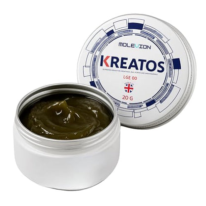 Molevion Kreatos LGE 00 NLGI 00 Grease – Semi-Fluid Lubricant for 3D Printer Linear Rails, Ball Screws & CNC Machines (20g, UK Made)