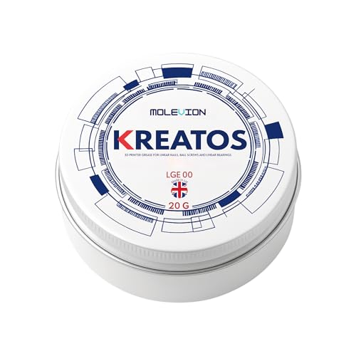 Molevion Kreatos LGE 00 NLGI 00 Grease – Semi-Fluid Lubricant for 3D Printer Linear Rails, Ball Screws & CNC Machines (20g, UK Made)