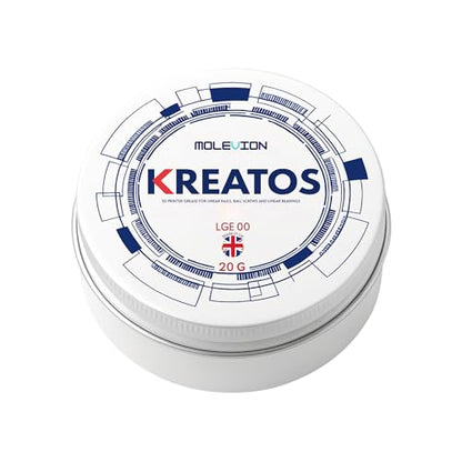 Molevion Kreatos LGE 00 NLGI 00 Grease – Semi-Fluid Lubricant for 3D Printer Linear Rails, Ball Screws & CNC Machines (20g, UK Made)