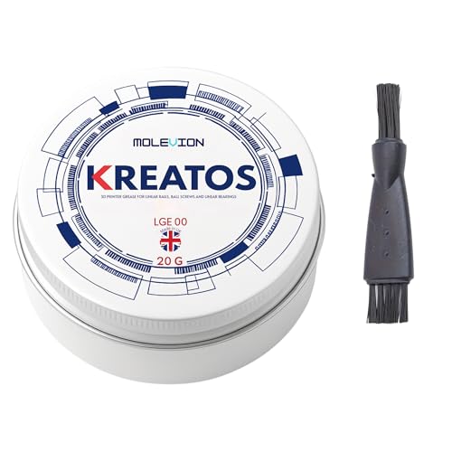 Molevion Kreatos LGE 00 NLGI 00 Grease – Semi-Fluid Lubricant for 3D Printer Linear Rails, Ball Screws & CNC Machines (20g, UK Made)