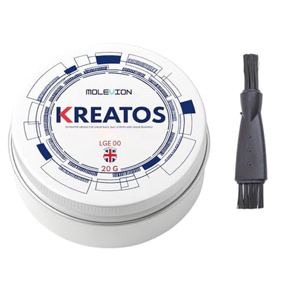 Molevion Kreatos LGE 00 NLGI 00 Grease – Semi-Fluid Lubricant for 3D Printer Linear Rails, Ball Screws & CNC Machines (20g, UK Made)