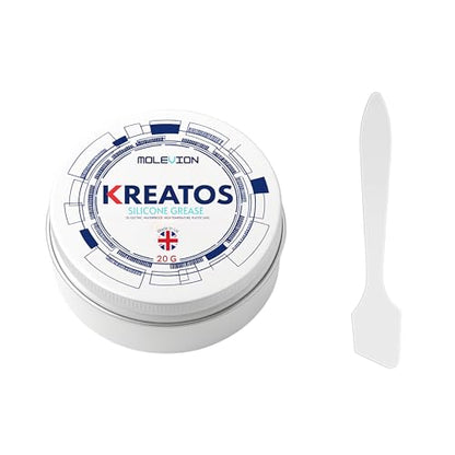 Molevion Kreatos Silicone Grease (20g) – Waterproof, Dielectric, Plastic-Safe Lubricant for Robotics, 3D Printers & Electronics