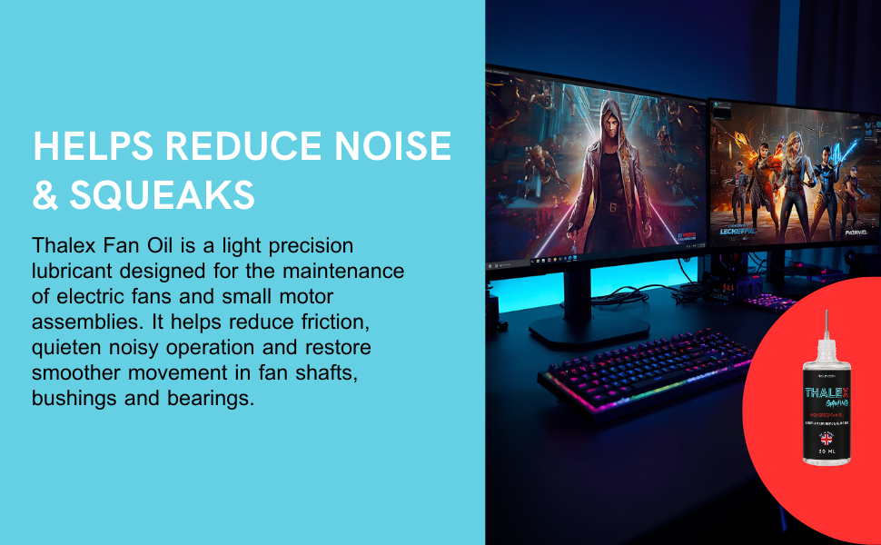 Molevion Thalex Gaming High-Speed Fan Oil - 30ml