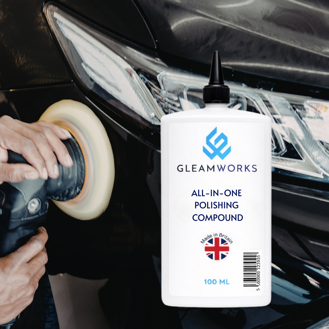GleamWorks Scratch Remover Polishing Compound 100ml Paint Defect Repair & High Gloss