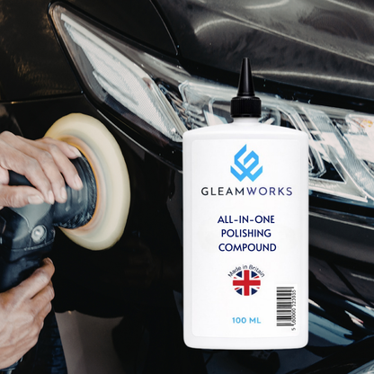 GleamWorks Scratch Remover Polishing Compound 100ml Paint Defect Repair & High Gloss