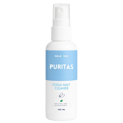 Molevion Puritas Yoga Mat Cleaner 100ml – Mineral-Based, Alcohol-Free Disinfectant Spray