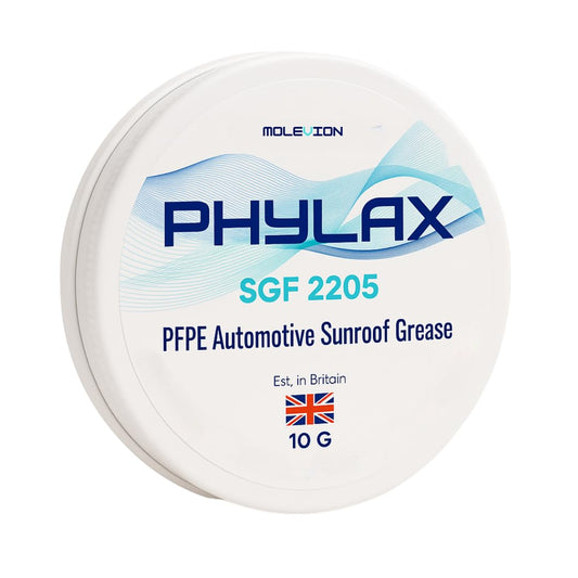 Molevion Phylax SGF 2205 PFPE PTFE Grease – High-Performance Lubricant for Sunroof Tracks & Automotive Sliding Systems (10g)