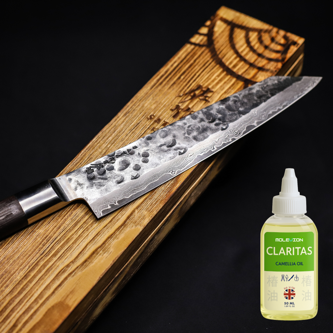 Molevion Claritas Camellia Oil (Tsubaki) Blend for Bonsai Knife and Garden Equipment, 50ml