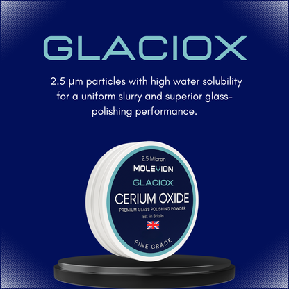Molevion Glaciox Premium Cerium Oxide 2.5 micron Fine Grade 30 g