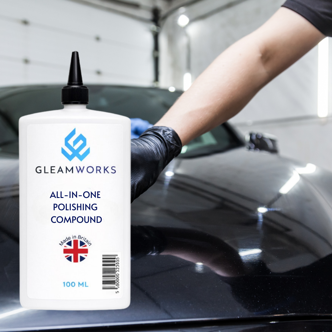 GleamWorks Scratch Remover Polishing Compound 100ml Paint Defect Repair & High Gloss