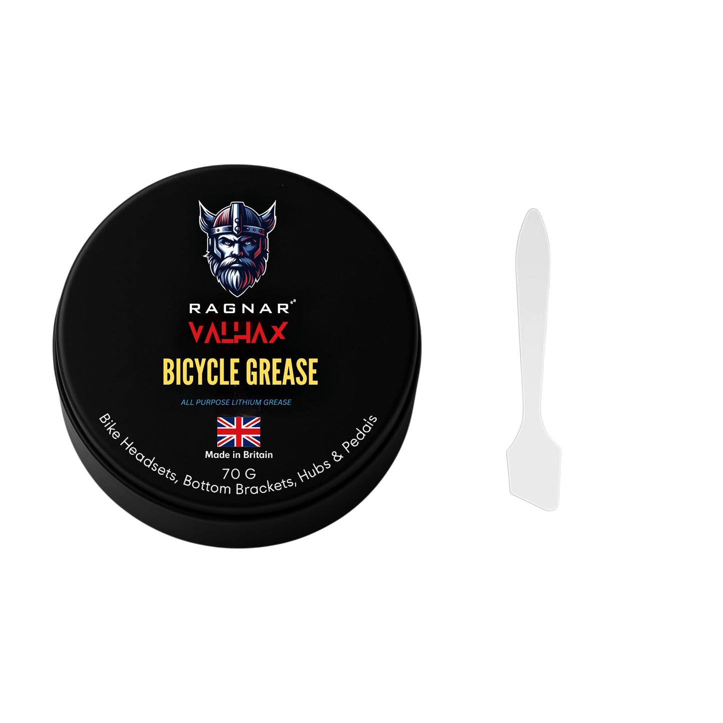 Ragnar Valhax Bicycle Grease 70g – Premium Lithium Bike Grease for Headsets, Hubs & BBs