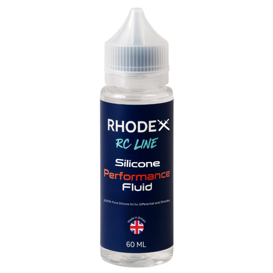Rhodex RC Line 3000 cSt 100% Silicone Differential Oil - 60ml Premium RC Car, Truck & Buggy Fluid for Consistent Traction & Cornering