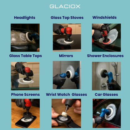 Molevion Glaciox Cerium Oxide 30g – Fine Grade 2.5 Micron Glass Polishing Powder for Scratches