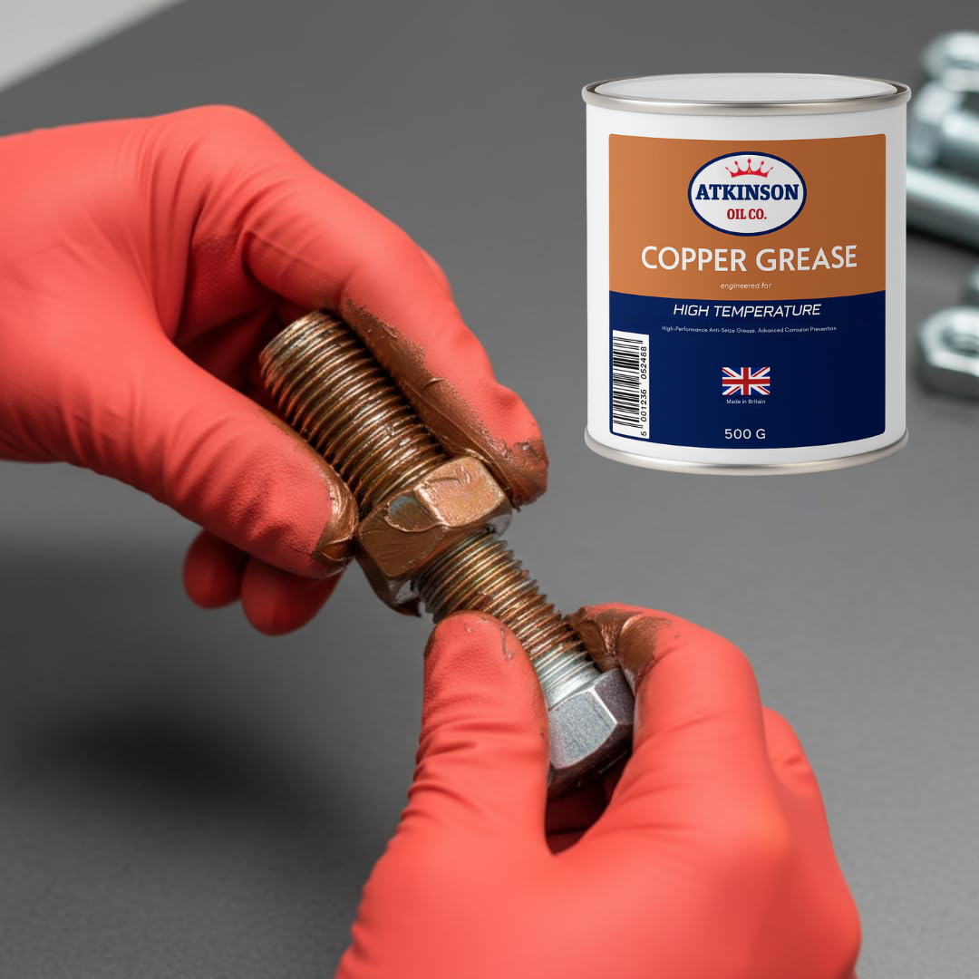 Atkinson Oil Co. Premium Copper Grease High-Temperature Anti-Seize Compound - 500g