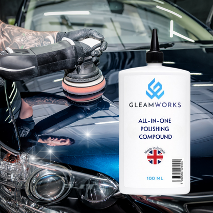 GleamWorks Scratch Remover Polishing Compound 100ml Paint Defect Repair & High Gloss