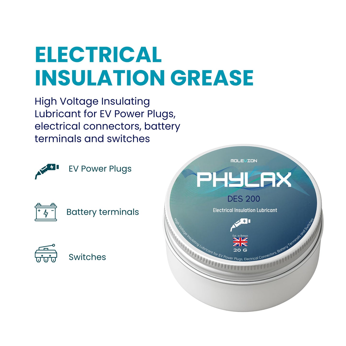 Molevion Phylax DES 200 Dielectric Grease - 20g