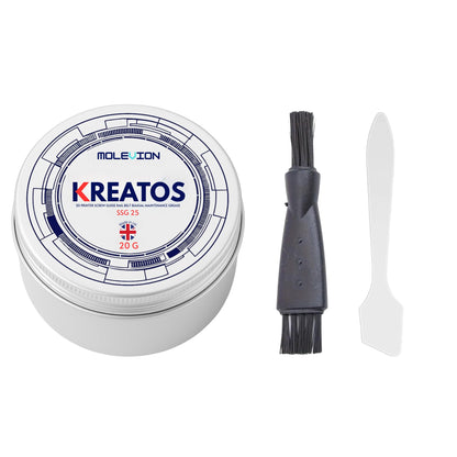 Molevion Kreatos SSG 25 Premium 3D Printer Grease - 20g Food-Grade, High-Temp Synthetic Lubricant for Lead Screws, Rails & Bearings