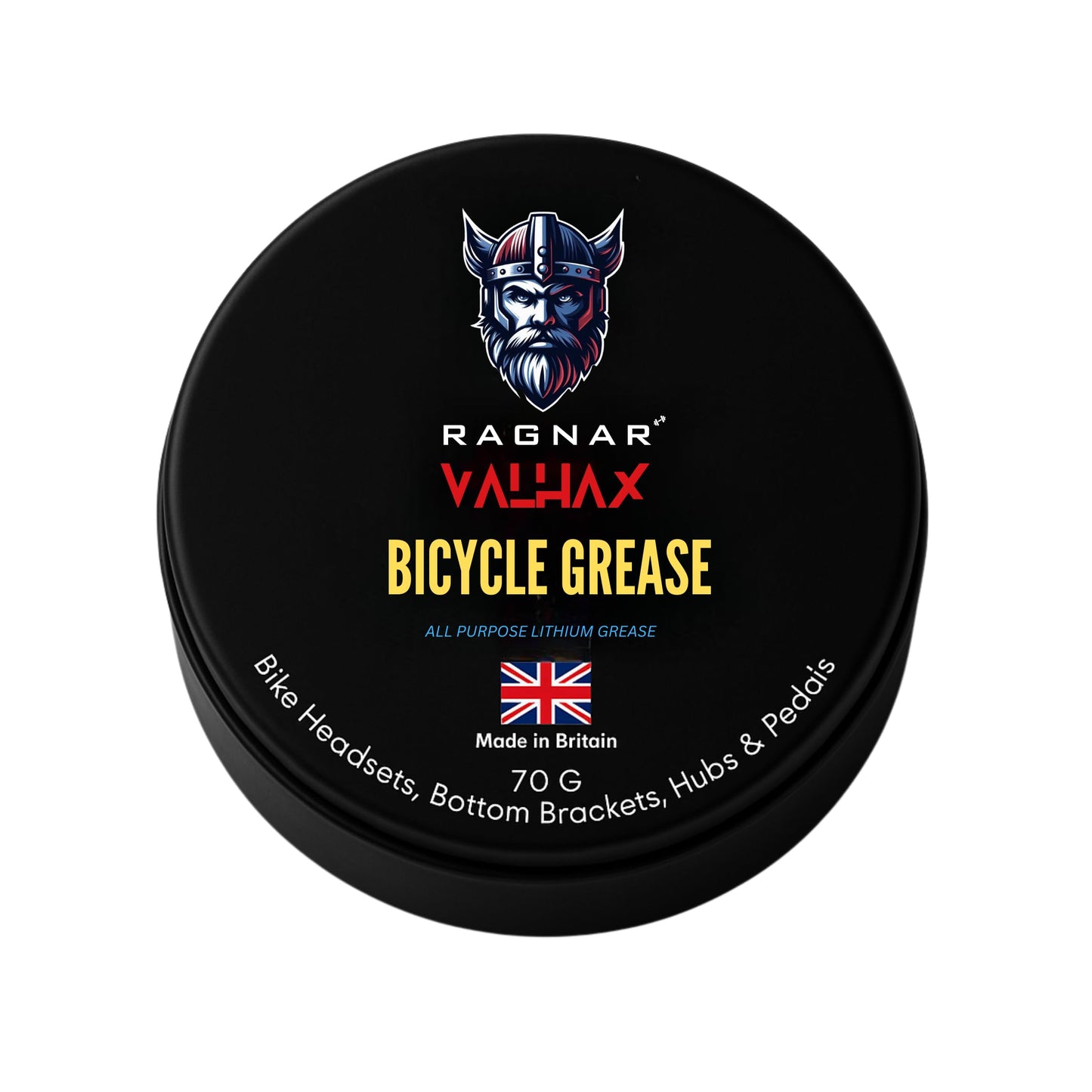 Ragnar Valhax Bicycle Grease 70g – Premium Lithium Bike Grease for Headsets, Hubs & BBs
