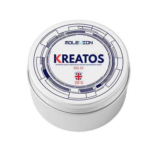 Molevion Kreatos SSG 25 Premium 3D Printer Grease - 20g Food-Grade, High-Temp Synthetic Lubricant for Lead Screws, Rails & Bearings