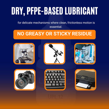 Molevion Lubinci UPL 12 PFPE Dry Lubricant – Precision Oil for Microscopes, Telescopes, Cameras, Keyboards & Lab Equipment (5ml)