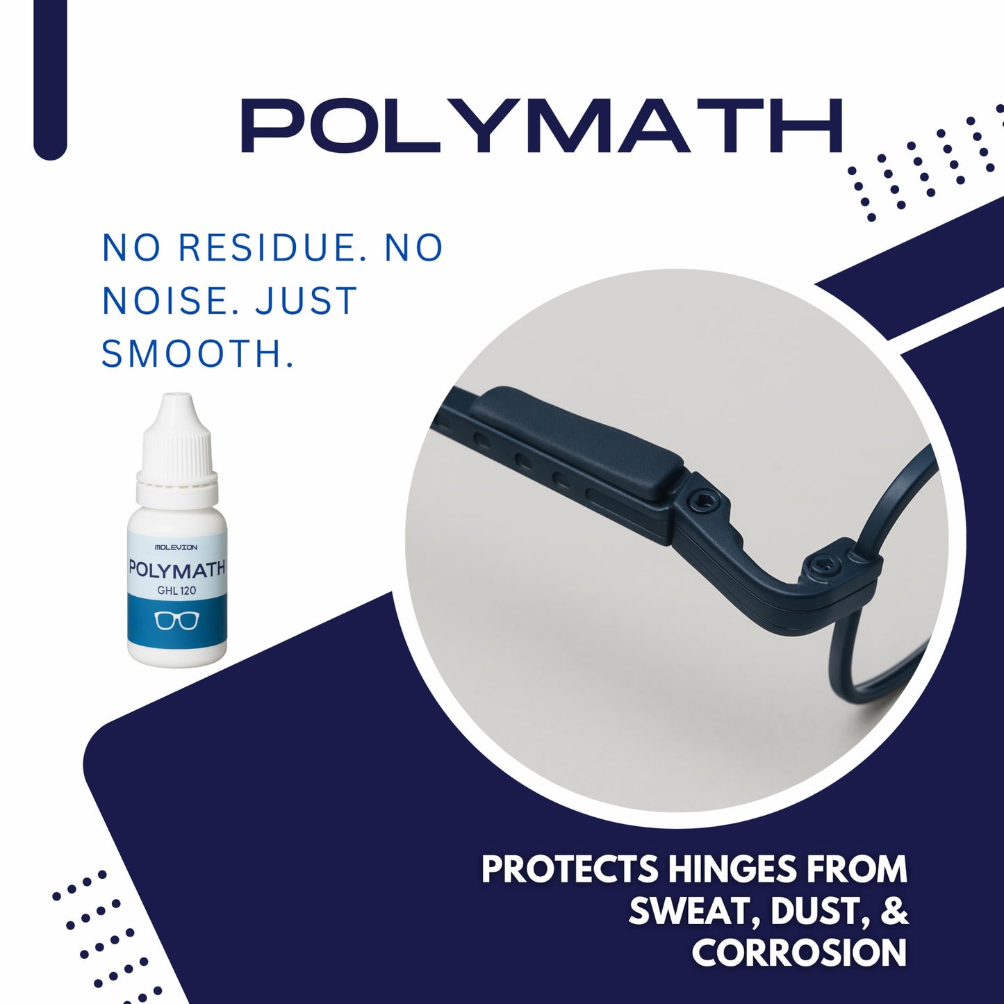 Molevion Polymath GHL 120 Eyeglass Sunglass Hinge Oil Lubricant - 5ml