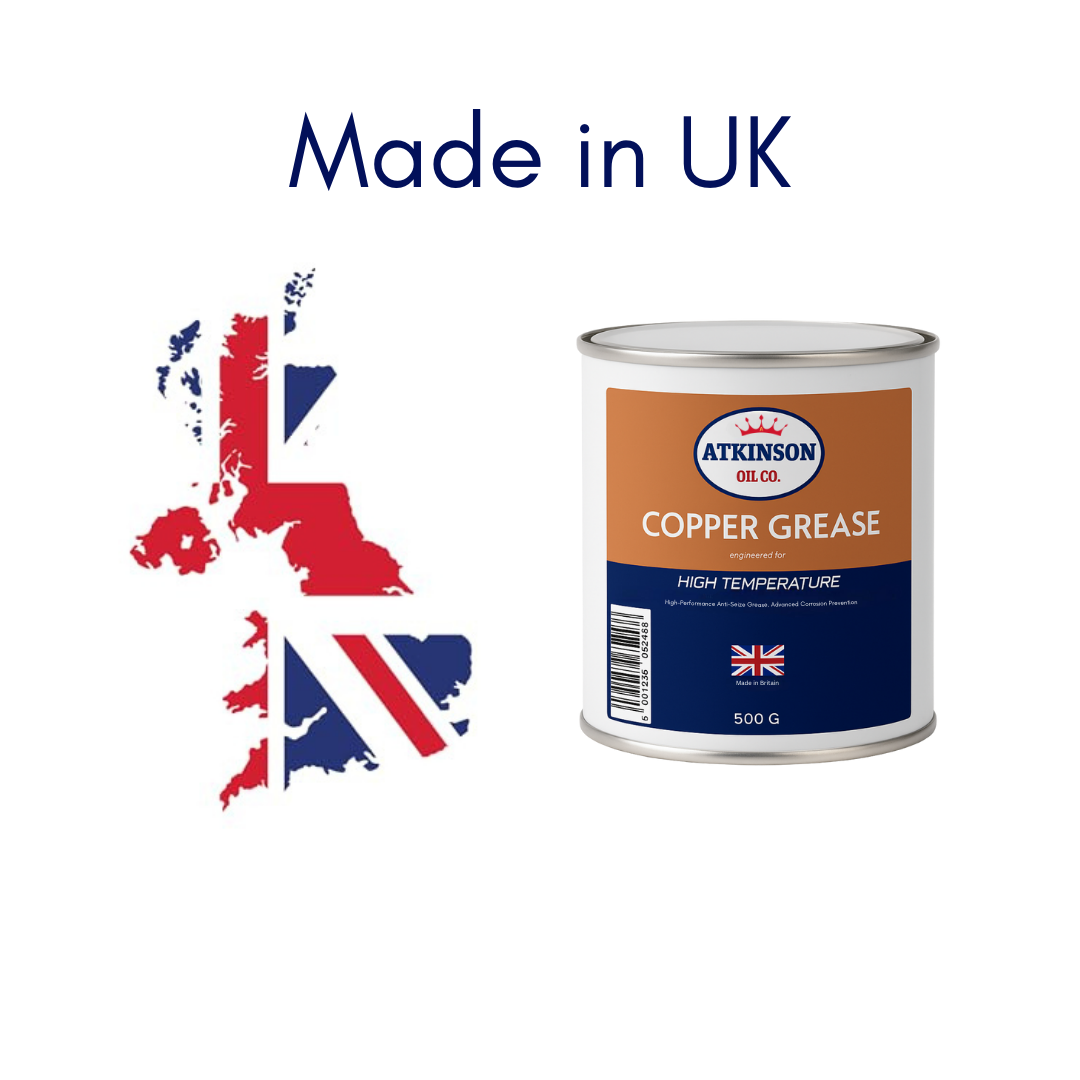 Atkinson Oil Co. Premium Copper Grease High-Temperature Anti-Seize Compound - 500g