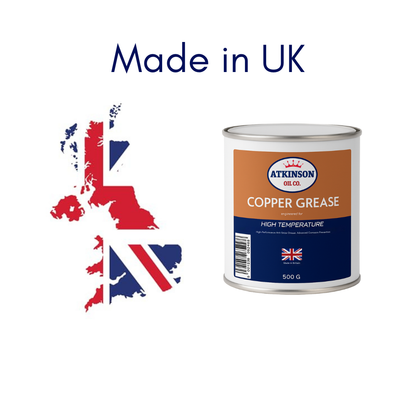 Atkinson Oil Co. Premium Copper Grease High-Temperature Anti-Seize Compound - 500g