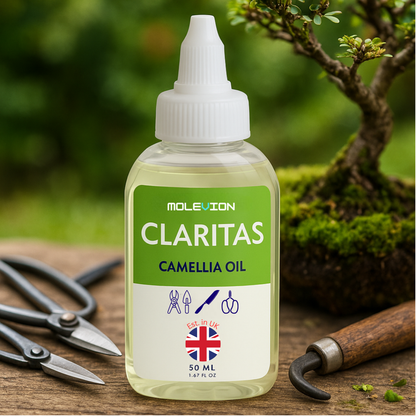 Molevion Claritas Camellia Oil (Tsubaki) Blend for Bonsai Knife and Garden Equipment, 50ml