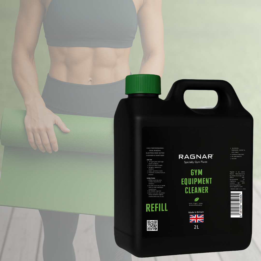 Ragnar Gym Equipment and Exercise Mat Cleaner Spray 2L Refill