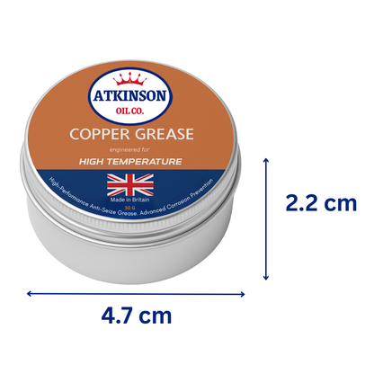 Atkinson Oil Co. Premium Copper Grease High-Temperature Anti-Seize Compound - 30g