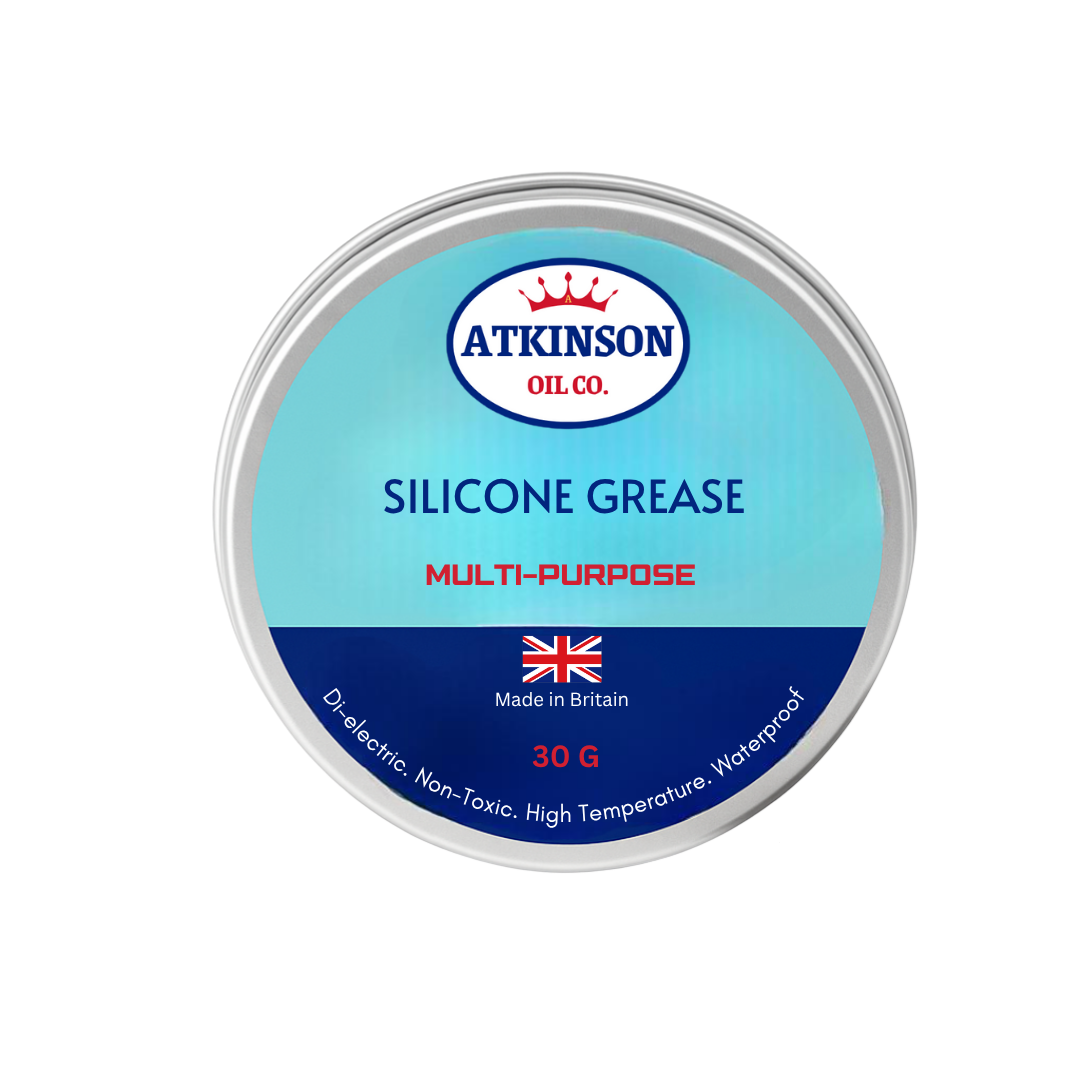 Atkinson Oil Co. Premium Silicone Grease - 30g Waterproof, High-Temp, Dielectric & Multi-Purpose Lubricant for Plastic, Rubber & Electrical |