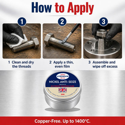 How to apply nickel anti-seize